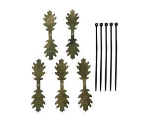 Ghillie Leaf Scrim - 5-Count Strips for Hunting Cap, Multiple Location Camouflage Strips, 3 D Concealment Accessories | Natural Concealment Hat Accessories for Bushcraft, Sniper Paintball