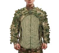 Ghillie Suit For Hunting - 3D Camouflage Sniper Suit, Paintball Equipment | Leafy Camouflage Suit For Wildlife Photography, Airsoft, Hunting Clothing For Men, Tr