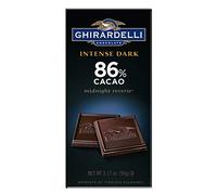 Ghirardelli Chocolate Intense Dark Bar, Midnight Reverie 86% Cacao Bar, 3.17-Ounce Bars (Pack of 6)