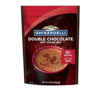 Ghirardelli Hot Chocolate Pouch, Double Chocolate, 10.5 Ounce