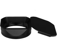 GHJ567RE For haoge Metal Square Lens Hood for fujifilm for fujinon XF 18-55mm F2.8-4.0 R LM OIS & XF 14mm F2.8 R lens with a Hood Cap