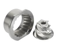 GHJ567RE For TASP Stainless Steel Conical Grinder Burr Set 48mm Coffee Grinder Spare Parts for jura for saeco for magic for royal for Strato For Bosch for AEG