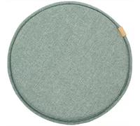 Ghjceviov Breathable Cotton And Linen Chair Cushion, Round Seat Cushion With Elastic Ties Hooks, Diameter 30cm/33cm/35cm/40cm/45cm Anti-Slip Kitchen Chair Pad(Nostalgic Green,45 * 45cm)