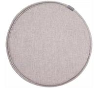 Ghjceviov Breathable Cotton And Linen Chair Cushion, Round Seat Cushion With Elastic Ties Hooks, Diameter 30cm/33cm/35cm/40cm/45cm Anti-Slip Kitchen Chair Pad(Moonlight Gray,35 * 35cm)
