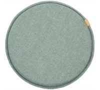 Ghjceviov Diameter 30cm/33cm/35cm/40cm/45cm Chair Pad, Non-slip Seat Cushion With Elastic Ties Hooks, Sponge Dining Chair Cushion, Small Round Stool Seat Pad(Nostalgic Green,35 * 35cm)