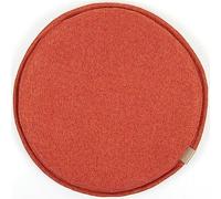 Ghjceviov Diameter 30cm/33cm/35cm/40cm/45cm Chair Pad, Non-slip Seat Cushion With Elastic Ties Hooks, Sponge Dining Chair Cushion, Small Round Stool Seat Pad(Orange,35 * 35cm)