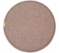 Ghjceviov Diameter 30cm/33cm/35cm/40cm/45cm Chair Pad, Non-slip Seat Cushion With Elastic Ties Hooks, Sponge Dining Chair Cushion, Small Round Stool Seat Pad(Coffee Gray,45 * 45cm)