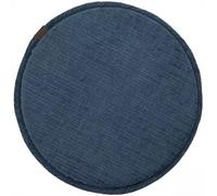 Ghjceviov Diameter 30cm/33cm/35cm/40cm/45cm Chair Pad, Non-slip Seat Cushion With Elastic Ties Hooks, Sponge Dining Chair Cushion, Small Round Stool Seat Pad(Navy Blue,33 * 33cm)