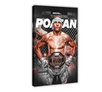 GHJIG Alex Pereira Boxing Athlete Canvas Poster Frame-style 16x24inch(40x60cm)