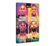 GHJIG Alex Pereira Boxing Athlete Canvas Poster Frame-style 16x24inch(40x60cm)