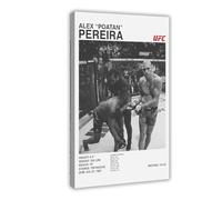 GHJIG Alex Pereira Boxing Athlete Canvas Poster Frame-style 24x36inch(60x90cm)