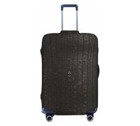 Ghjkfbf Ancient Egyptian Hieroglyph Print Luggage Suitcase Cover Protector Luggage Washable Covers With Concealed Zipper, Black, M