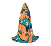 Ghjkfbf Dinosaur Print Hooded Cape For Teenagers,Youth Hooded Cape Soft For Halloween Parties