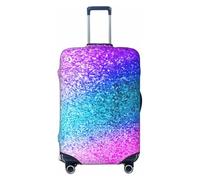 Ghjkfbf Glitter Sequin Spot Print Luggage Suitcase Cover Protector Luggage Washable Covers With Concealed Zipper, Black, S