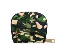 Ghjkfbf Green Army Digital Camouflage Print Casual Leather Wallet For Men Women Classic Zipper Pocket Credit Card Coin Purse