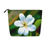 Ghjkfbf Hawaii Flower 1 Print Single Layer Fake Hemp Makeup Bag Zipper Toiletry Bag Zipper Accessories