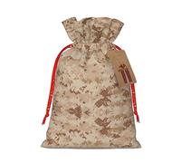 Ghjkfbf Texture Background In Brown Print Christmas Drawstring Gift Bags Xmas Gift Bags W/Tags Sacks Reusable Gift Wrapping Bags