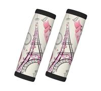 Ghjkfbf The Paris Tower And A Bicycle Print Luggage Handle Wrap Grip 2 Packs Luggage Identifier Easy Identification For Travel Bag Suitcase