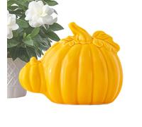 Ghjkldha Artificial Pumpkins | Ceramic Pumpkin Halloween Autumn Decor | Artwork Thanksgiving Decorations for Kitchen Fireplace Bookshelf Living Room Indoor Outdoor Fall Party