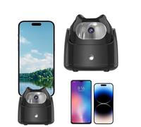 Ghjkldha Auto Tracking Phone Holder, 360° Rotation Face Body Tracking Mount, Auto Face Body Tracking Stabilizer, Multifunctional Phone Holder for Live Streaming, Vlog, Sporting Events