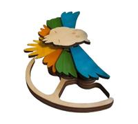 Ghjkldha Bird Feeder, Chewing Toy, Foraging Perch, Natural Wood Construction, Hanging Outdoor Mount, 9.06x5.51 inches, Ideal for Parakeet, Cockatiel, Parrot, Garden, Window, Yard Use