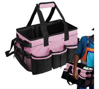 Ghjkldha Cleaning Bag, House Cleaner Organizer, Wearable Tool Tote with Handle, Multi-Pocket Design, Portable for Bathroom, Kitchen, Dorm, College, Car, Camping, 1 Pack, 45x26x23cm