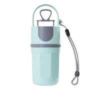 Ghjkldha Dog Poop Picker with Bag, Portable Outdoor Puppy Scooper, No Touch Waste Grabber, 2.56x2.56x8.27 Inches, Smell Cleanup Tool, Small Medium Large Dogs, for Walking, Traveling