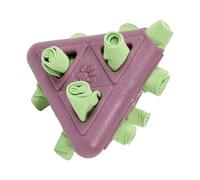 Ghjkldha Dog Puzzle Toy, Puppy Chew Toy, Treat Dispensing Teething Aid with Bite-Resistant Pyramid Shape for Small Medium Large Dogs Indoor Play Training, 5.28x4.72x4.72 Inches