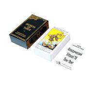 Ghjkldha Fun Tarot, Divination Board Game, Standard Tarot Deck for Fortune Telling, Spiritual Reading, Party Entertainment, Desktop Table Women, Friends, Collectors and More Use