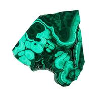 Ghjkldha Green Malachite, Malachite Home Ornament, Malachite Slab for Crafting, Natural Raw Crystal Cluster Geode, Green Mineral Crystal Stone Specimen for Healing Home Decor