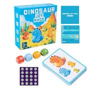 Ghjkldha Matching Card Game - Colorful Dice Desktop Set - Math Learning Dinosaur Game,for Home Party Kindergarten Family Children Girl Boy Parent Son Daughter