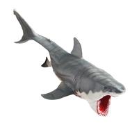 Ghjkldha Realistic Shark Model, Simulated Water Figurine, Movable Mouth Feature, Durable Tabletop Toy, Marine Animal Model for Boys, Girls, Kids, Educational Play, 6.14x3.35x2.17 inches