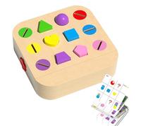 Ghjkldha Shape Sorter Toy, Wooden Sorting Game Toy, Educational Color Sorting Games, for Girl Boy Baby Toddler Kid Birthday Christmas Preschool Learning