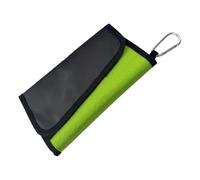 Ghjkldha Soft Bait Binder Organizer, 22x13x18cm, Hard Cover Fishing Tackle Storage, Wrap Wallet Fishing Tools Carry Pouch, Storage Protector for Worm Snell Rigs Jigs Baits, Black Green