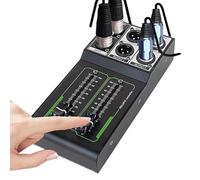 Ghjkldha Studio Monitor Controller, Passive Professional Volume Control, 1 Input 2 Output, 70mm Fader, Precise Audio Adjustment Studio and Home Audio Systems, Ideal for Quality Sound