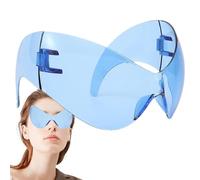 Ghjkldha Visor Shades, Wrap-around Sunglasses, Glasses, Elevate Your Experience Futuristic Style and Uv Protection for an Unforgettable Look