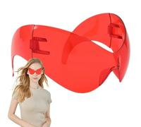 Ghjkldha Visor Shades, Wrap-around Sunglasses, Glasses, Elevate Your Experience Futuristic Style and Uv Protection for an Unforgettable Look