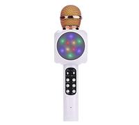 GHJKLZNMRU 1816 Wireless Bluetooth Microphone Microphone Karaoke Microphone K Song Pocket Microphone Speaker Children's Microphone Condenser Microphones (White)