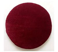 GHJL 2 Pack Plush Round High Stool Chair Pads Round Non Slip Seat Cushions Thick Bar Chair Cushion Set With Elastic Ties Hooks (Color : Wine red, Size : Diameter 40cm)