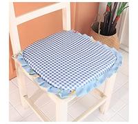 GHJL Chair Cushions With Ruffles For Dining Chair,2 Pack Washable Kitchen Chairs Pad With Ties Indoor Non Slip Farmhouse Wooden Metal Seat Pads (Color : Style 6)