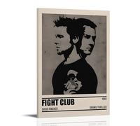 GHJOPAF Fight Club Classic Vintage Movie Poster Canvas Painting Wall Art Picture Home Decor Print For Bedroom Living Room 12x18inch(30x45cm) Frame-style