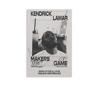 GHJOPAF Kendrick Lamar Rapper Poster Canvas Painting Wall Art Picture Home Decor Print For Bedroom Living Room 24x36inch(60x90cm) Unframe-style