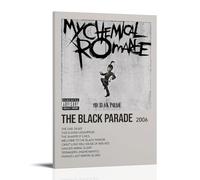 GHJOPAF My Chemical Poster Romance Mcr Record Poster Canvas Painting Wall Art Picture Home Decor Print For Bedroom Living Room 08x12inch(20x30cm) Frame-style