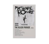 GHJOPAF My Chemical Poster Romance Mcr Record Poster Canvas Painting Wall Art Picture Home Decor Print For Bedroom Living Room 08x12inch(20x30cm) Unframe-style