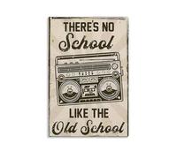 GHJOPAF Old School Music Poster Canvas Painting Wall Art Picture Home Decor Print For Bedroom Living Room 08x12inch(20x30cm) Unframe-style