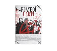 GHJOPAF Playboi Carti Rapper Poster Canvas Painting Wall Art Picture Home Decor Print For Bedroom Living Room 08x12inch(20x30cm) Unframe-style