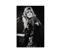 GHJOPAF Stevie Poster Nicks Fine Black And White Poster Canvas Painting Wall Art Picture Home Decor Print For Bedroom Living Room 12x18inch(30x45cm) Unframe-style