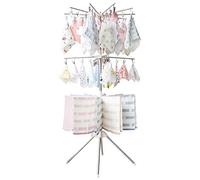 GHJrtHFJ Clothes drying rack, Drying Rack Creative Stainless Steel Towel Folding