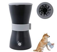 GHJrtHFJ dog paw cleaner, Dog Feet Washer Brush Cup with Comfortable Silicone Bristles,USB Rechargeable for Muddy Paws(Black)