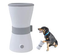 GHJrtHFJ dog paw cleaner, Soft Silicone Pet Foot Cleaning Brush, Dog Paw Washer Cup, for And Cat Muddy Paws(White)